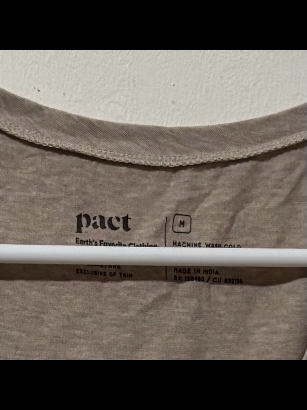 Pact Women's Oat Heather Cool Stretch Fitted Tank - Picture 4 of 4